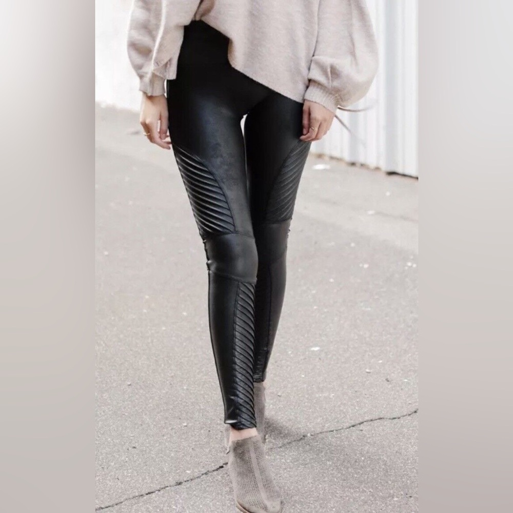 Spanx moto leggings